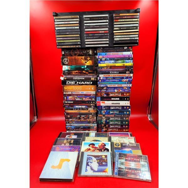 Assorted CD & DVD Lot