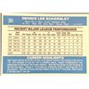Image 2 : 1982 DONRUSS DENNIS ECKERSLEY (HOF)