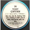 Image 2 : 1988 TOPPS BASEBALL COIN - TONY GWYNN (HOF)