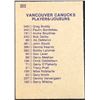 Image 2 : 1974-75 O-PEE-CHEE VANCOUVER CANUCKS
