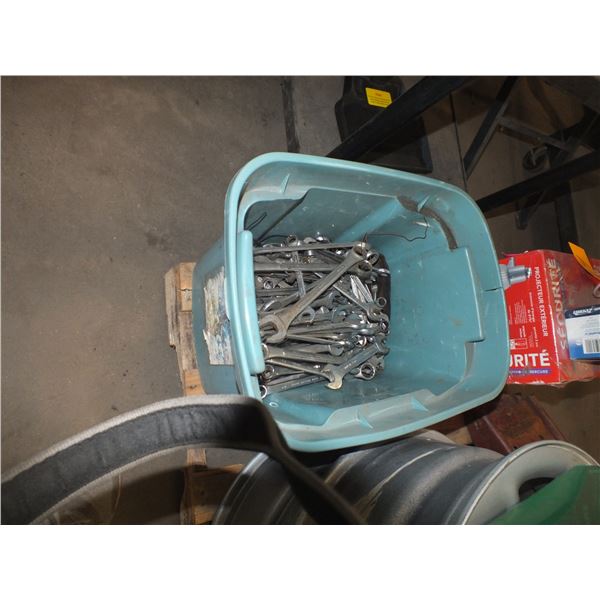 Tote Of Assorted Wrenches