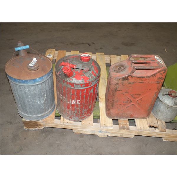 4 Metal Fuel Cans