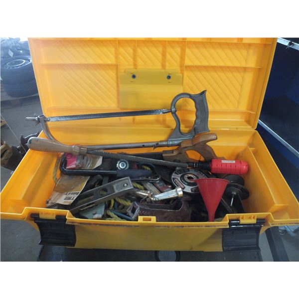 Yellow Tool Box w/ Tools