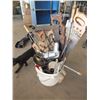 Image 2 : Pail Of Assorted Hand Saws & Trowels