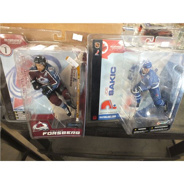 Joe Sakic & Petr Forsberg McFarland Hockey Figurines