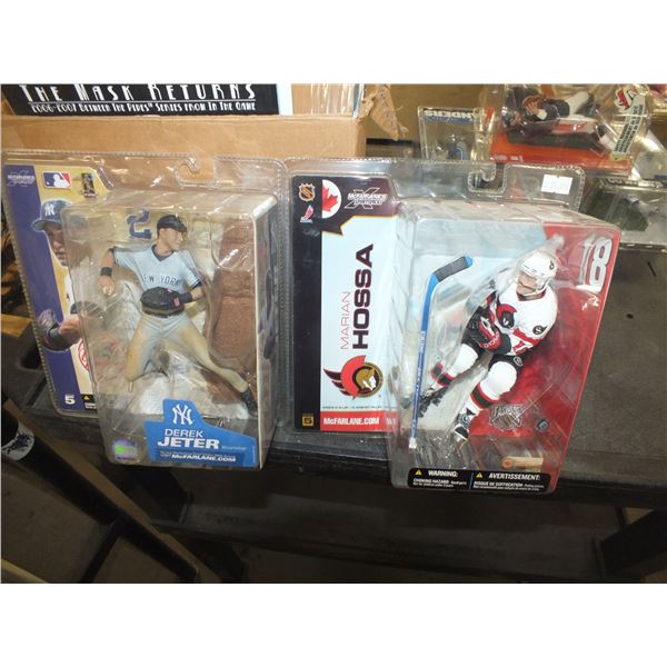 Marian Hossa & Derek Jeter McFarland Sports Figurines