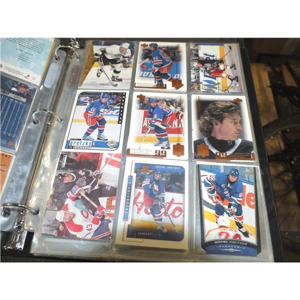 Binder Of Assorted Wayne Gretzky Hockey Cards