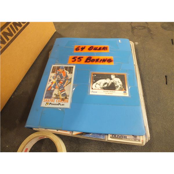 Binder Of Assorted Boxing & Hockey Cards
