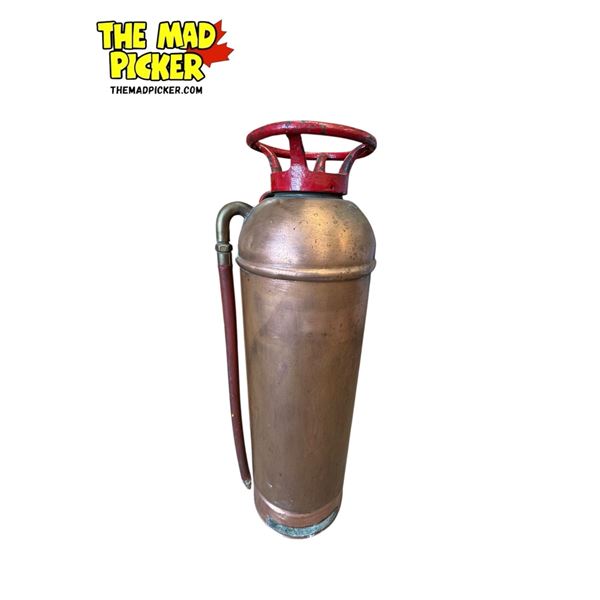 Antique Copper Fire Extinguisher