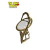 Image 2 : Art Nouveau Brass Table Top Swing Mirror