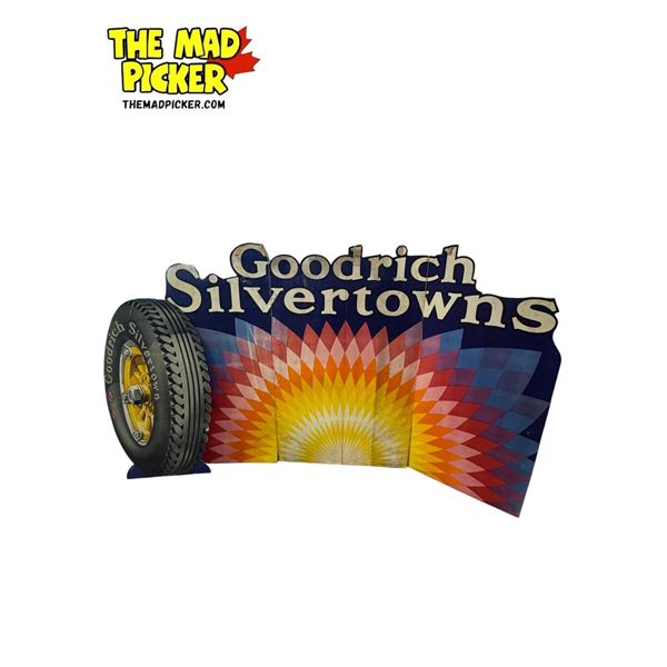 Vintage Goodrich Silvertowns Dazzle Window Cardboard Display