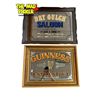 Image 1 : 2x Vintage Mirror Back Bar Signs: Guinness & Dry Gulch