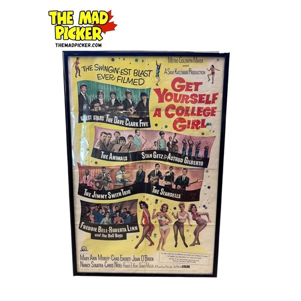 1964 "Get Yourself A College Girl" Movie Poster 64/363