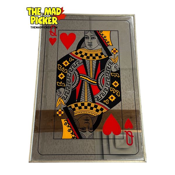 Queen Of Hearts Mirror Back Wall Art