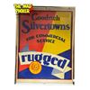 Image 1 : Vintage Goodrich Silvertowns For Commercial Service Rugged Cardboard Advertising Sign