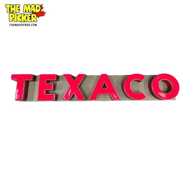 Rare Vintage Texaco Letters Light Up Sign