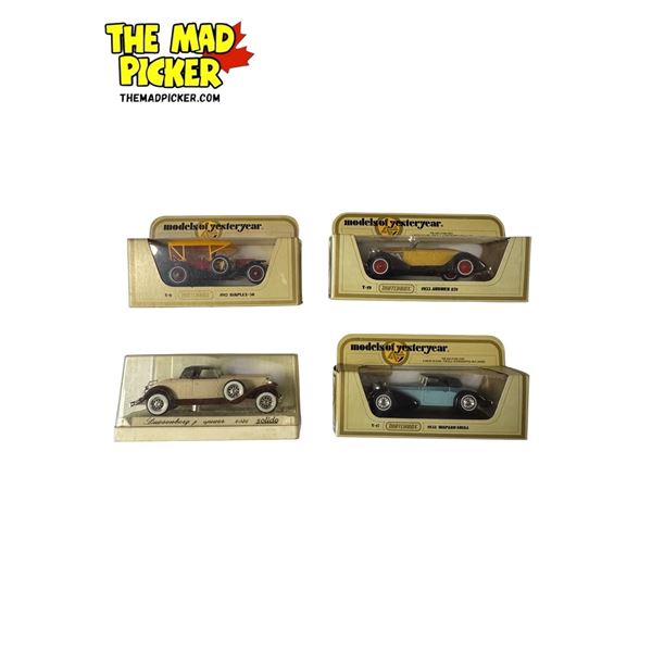 4x Vintage Toy Cars : 3x Matchbox & 1x Solido