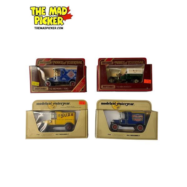4x Vintage Matchbox Advertising Toy Cars