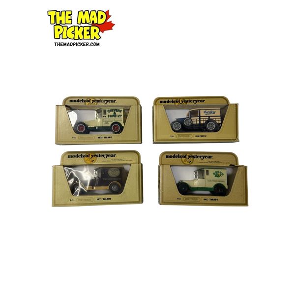 4x Vintage Matchbox Advertising Toy Cars