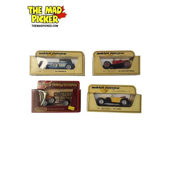 4x Vintage Matchbox Toy Cars