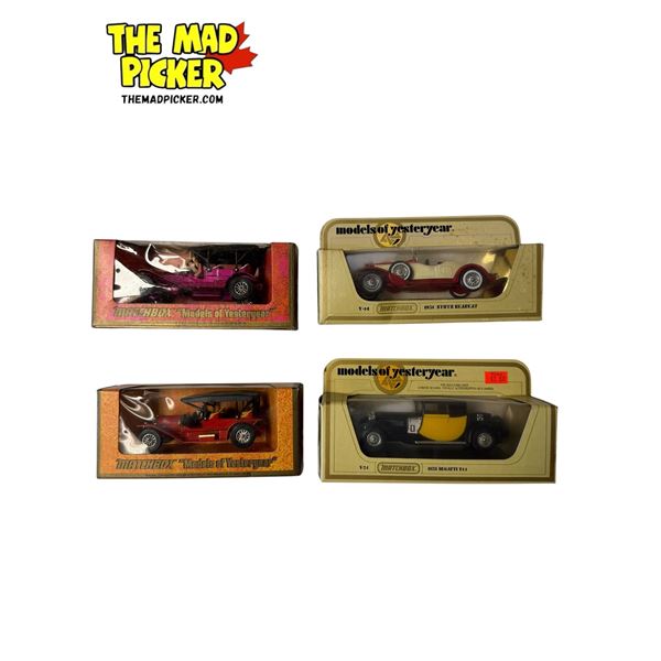 4x Vintage Matchbox Toy Cars