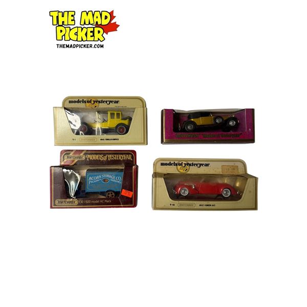 4x Vintage Matchbox Toy Cars