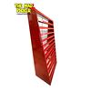 Image 3 : Vintage Slanted Metal Rolling Display Rack (14x Shelves)