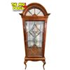 Image 1 : Vintage Lexington Flemish Curio Bevelled Glass Front Bow Legged Display Cabinet