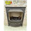 Image 5 : Extremely Rare Vintage Porcelain Tile Cherub Accent Electric Fireplace