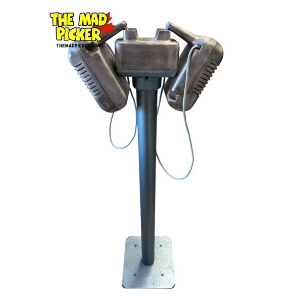 Vintage Drive-In Movie Speakers On Stand