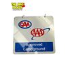 Image 2 : Vintage Double Sided CAA/AAA Approved Campground Metal Sign