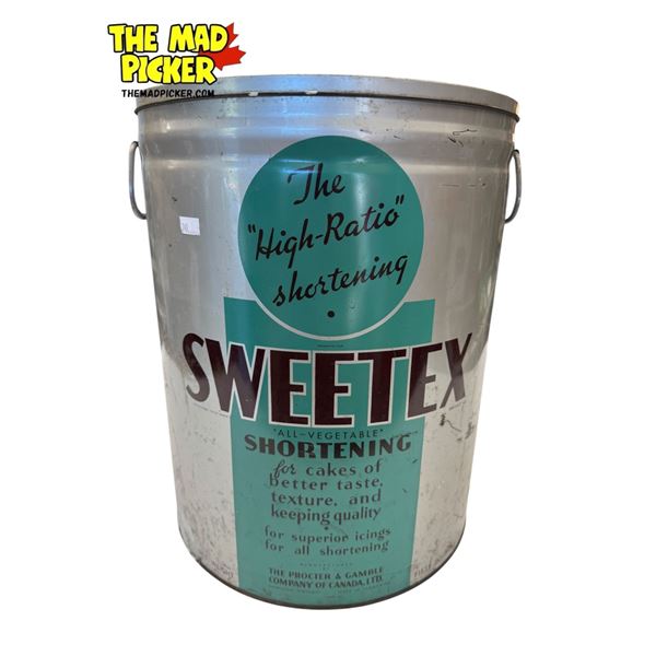 Vintage Sweetex Shortening 50lbs Tin With Lid
