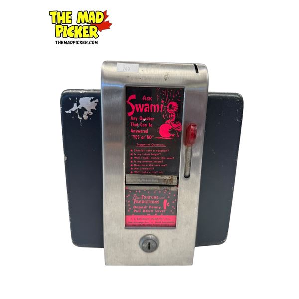 Vintage "Ask Swami" Fortune Dispensing Napkin Holder