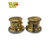Image 5 : 2x Vintage Brass Body Car Lights With Bevelled Glass Window
