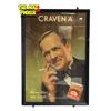 Image 1 : Vintage Craven "A" "Will Not Affect Your Throat" Store Advertising Sign With Original Frame
