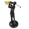 Image 3 : Vintage Bronze Golfer Statue