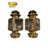 Image 1 : Pair Of Antique Knicker Bocker Brass Goods Carriage Side Lamps