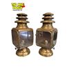 Image 1 : Pair Of Antique Gray & Davis Brass Carriage Lamps Model 934