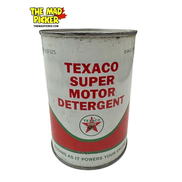 Vintage Texaco Super Motor Detergent Can (Full)