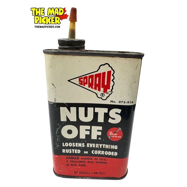 Vintage Spray Nuts Off Can