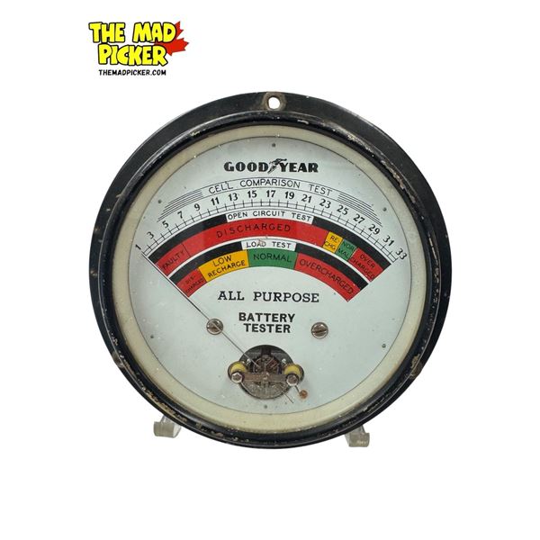 Vintage Good Year All Purpose Battery Tester Gauge