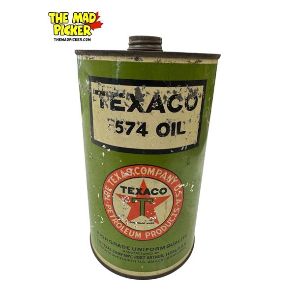 Vintage Texaco 574 Oil Can