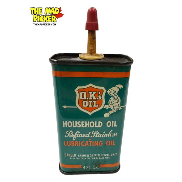 Vintage O.K.'s Oil Household Oil Can