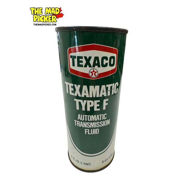 Vintage Texaco Texamatic Type F Automatic Transmission Fluid Can (Full)