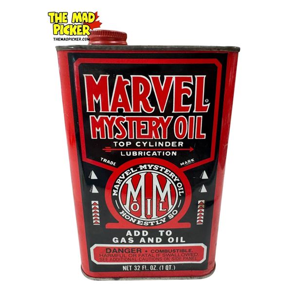Vintage Marvel Mystery Oil Top Cylinder Can