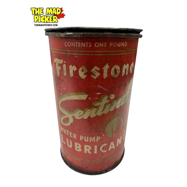 Vintage Firestone Sentinel Water Pump Lubricant Can (Full)