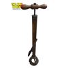 Image 2 : Antique Knight Light Chicago Wooden Handled Metal Tire Pump