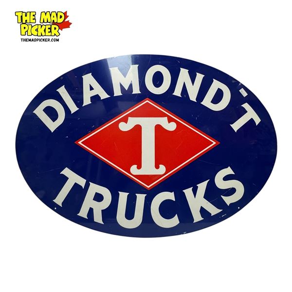 Vintage Diamondt T Trucks Metal Sign