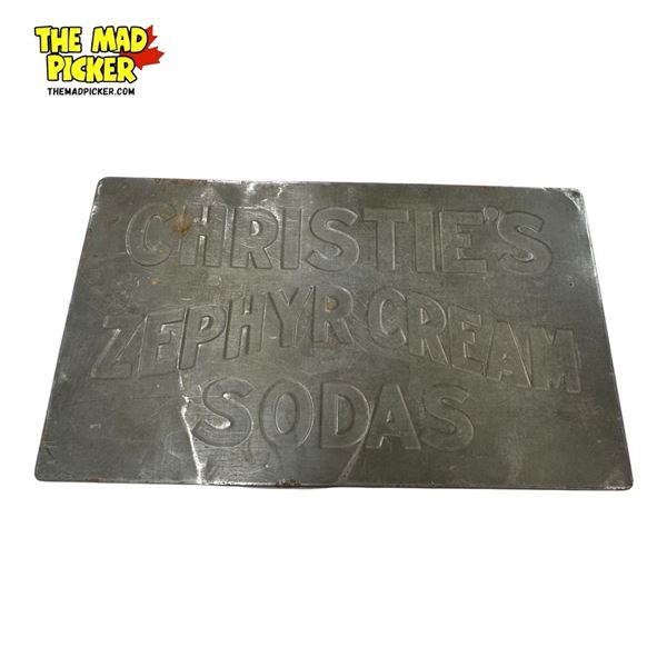 Vintage Christie's Zephyr Cream Soda Tin Container