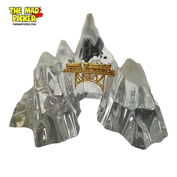 Franklin Mint Crystal Mountain Gold Train